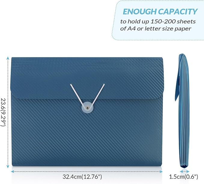 SKYDUE Accordion File Organizer, Expanding File Folder - Image 7