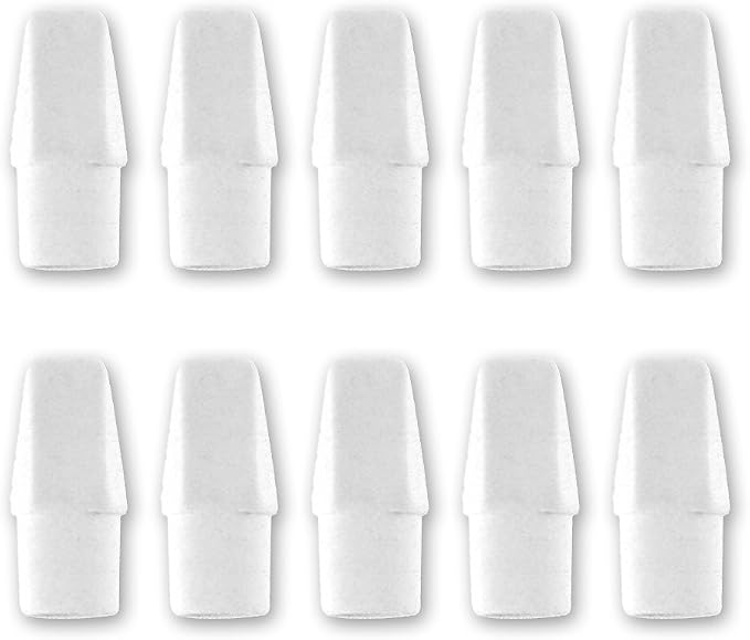 Pentel Hi-Polymer Eraser | White Cap | 10-Pack | Pack of 2 - Image 2