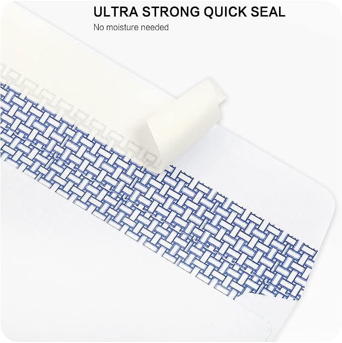 500 Pack #10 Double Window Security Self-Seal Envelopes - Image 5