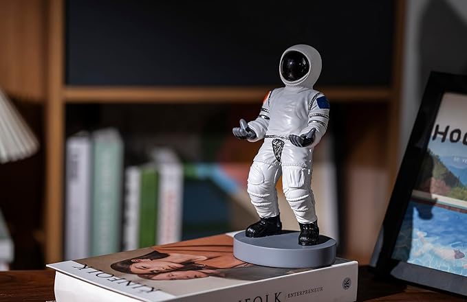 Astronaut Mobile Phone & Pen Holder, Device Stand, Desk Organizer Decorative Pencil Holder (White&Black)-DeskLoop Office