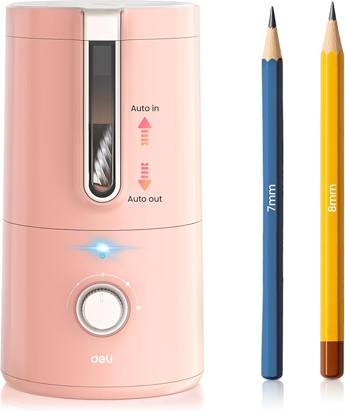 deli Electric Pencil Sharpener, Fully Automatic Pencil Sharpener by delioffice