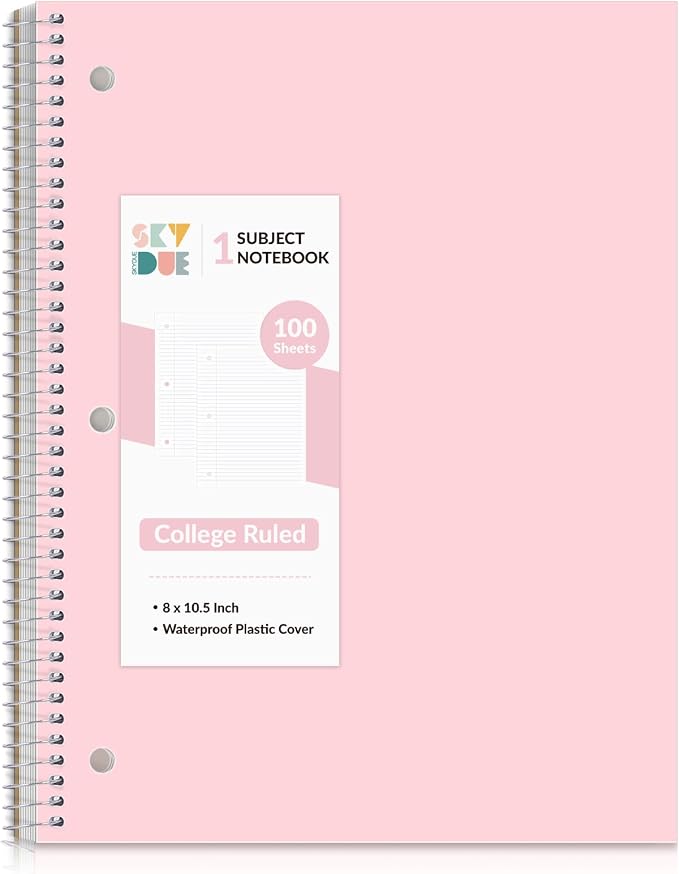 SKYDUE 8"x10.5" Spiral Notebook by SKYDUE