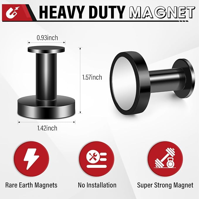 Buelkmag Magnetic Hooks for Cruise Cabins, Magnetic Coat Hook, Heavy Duty - Image 3
