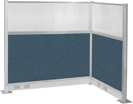 Versare Pre-Configured Hush Panel Electric Cubicle | Workstation Divider Walls | Cubicle Privacy Panels | Office Partition Walls-DeskLoop Office