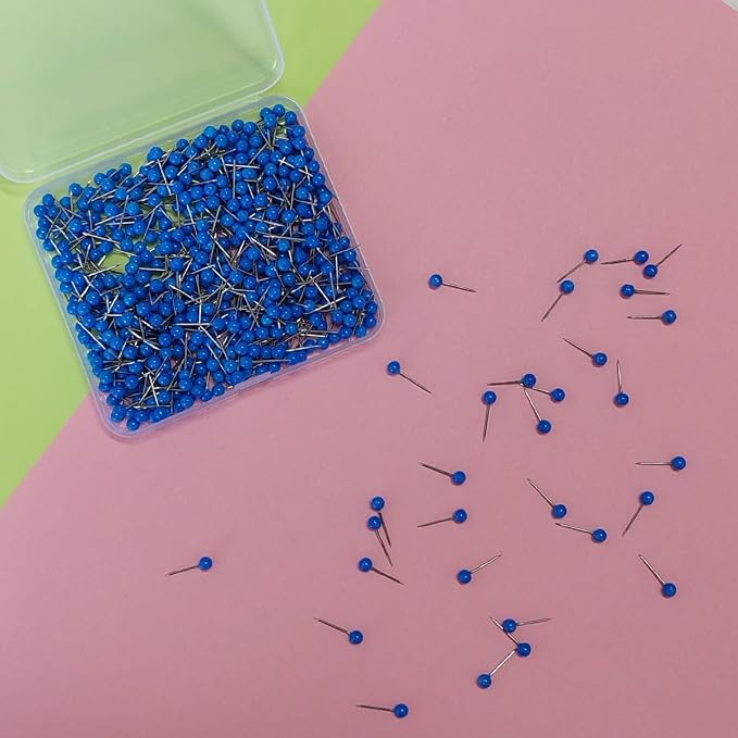 500 Pieces Map Push Pins, Small Round Head Marking Pins, Round Head Push Pin - Image 6