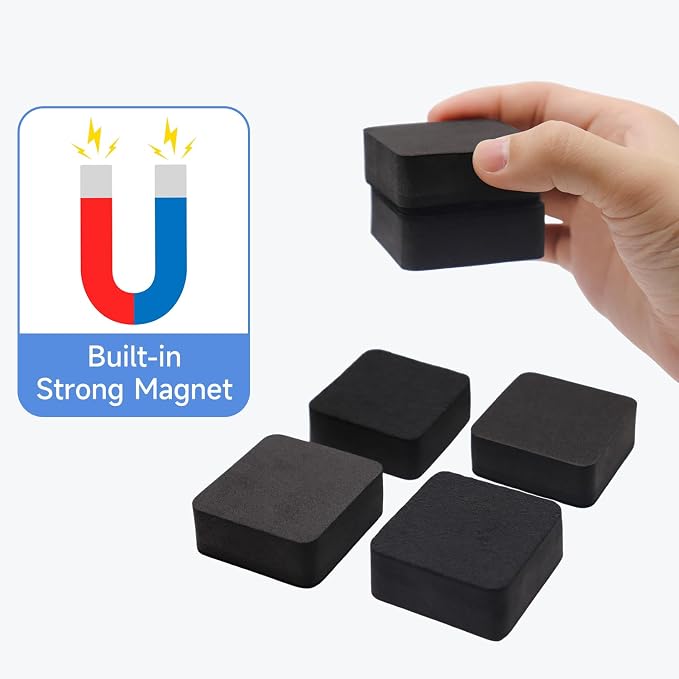 Dry Erase Erasers, 24 Pack Magnetic Whiteboard Erasers - Image 4