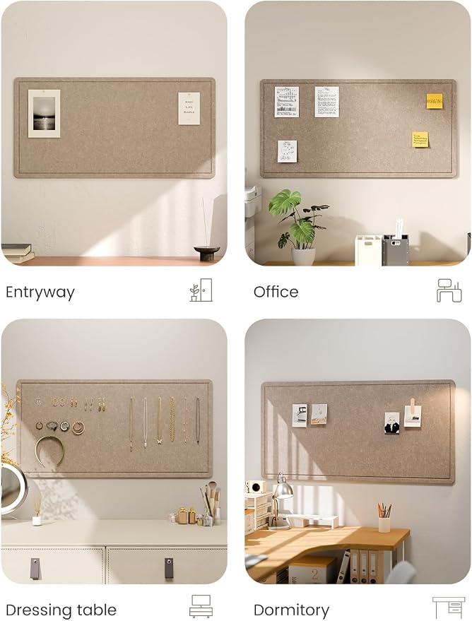 Fluxynara Bulletin Board, Foldable Felt Pin Board - Image 7