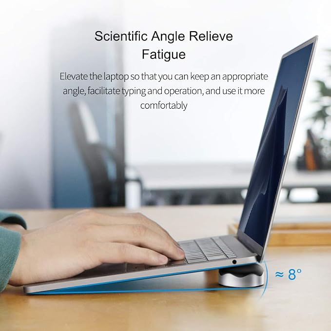 Hagibis Laptop Cooling Pad, Ergonomic Laptop Stand Small Invisible Cooler Ball - Image 2