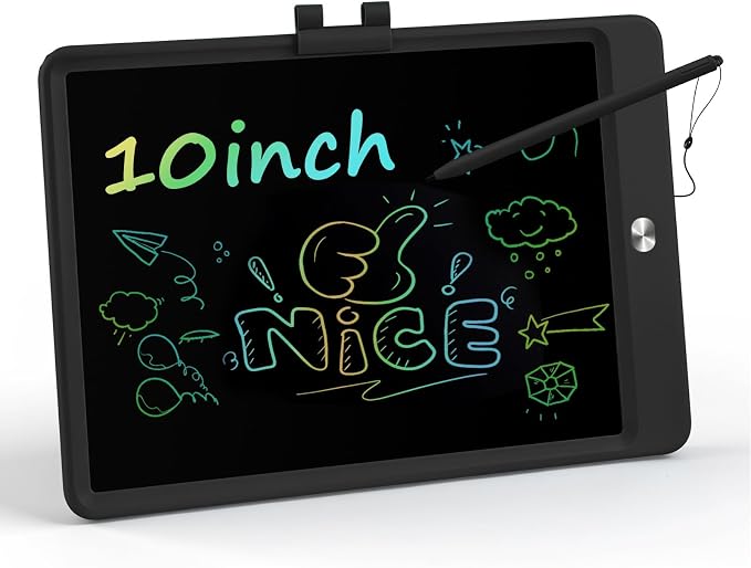 LCD Writing Tablet for Kids, 10 InchPortable Colorful Drawing Tablet, Toddler by QIAOBUQI