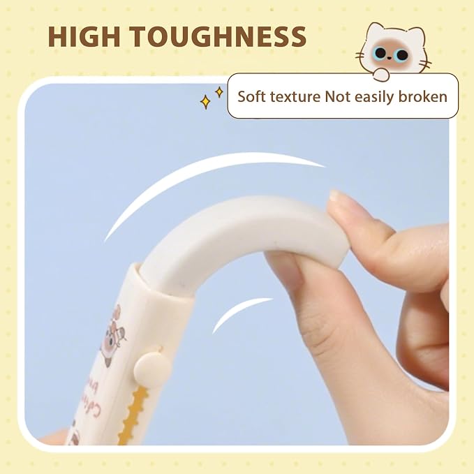 2Pcs Cute Cat Pencil Sharpener and 2Pcs Cute Cat Retractable Eraser - Image 6