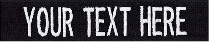 Custom Uniform Name Tapes Solid Colors. Made in The U.S.A. Ships Under 24 by NORTHERNSAFARI