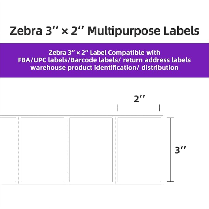 AveneMark 12 Rolls 3” X 2” Direct Thermal Labels - Image 3