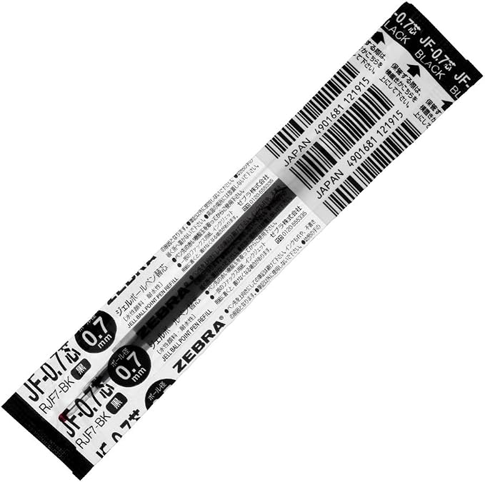 Zebra B-RJF7-BK Gel Ballpoint Pen Refill, Sarasa JF-0.7 Lead - Image 2