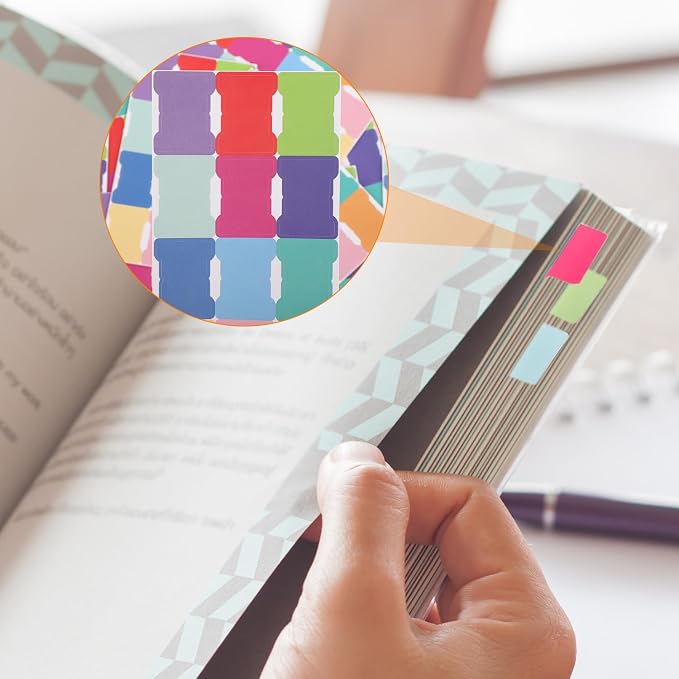 30 Sheets/360 Pieces Sticky Index Tabs, Double Sided Book Page Markers Mark - Image 7