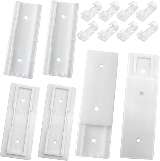 ACKLLR 4 Pack Self Adhesive Power Strip Holder Fixator Wall Mount Plug-in by ACKLLR