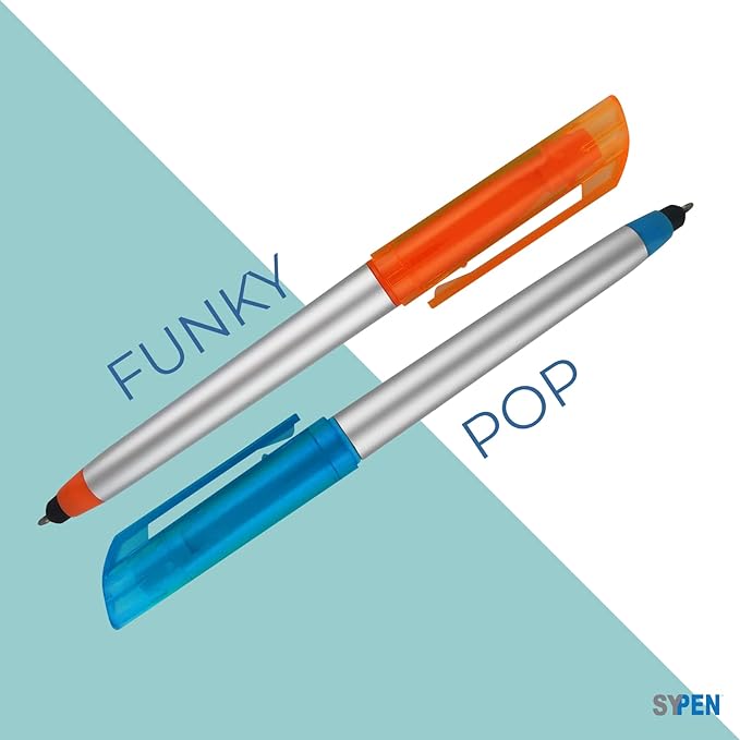 Personalized Pens with Highlighter and Stylus -250 Pack Bulk-Free Imprint - 3 In Highlighter, Ballpoint Pen, and Stylus Combo- add Custom Business Name, Logo or Gift Message- Yellow