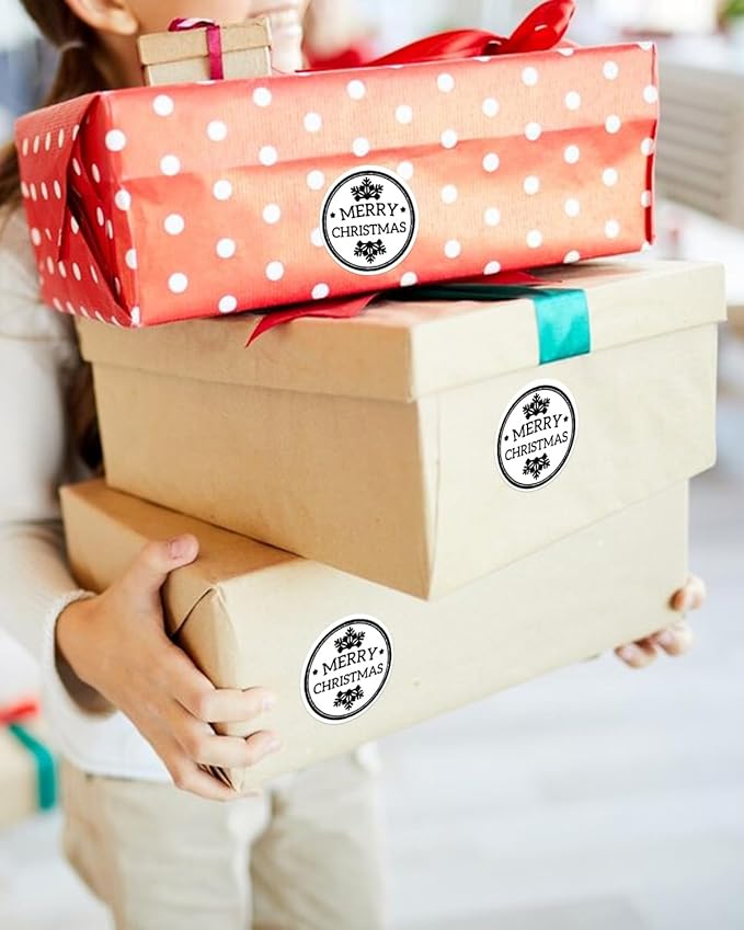 2 inch Round Thermal Labels, Thermal Printer Labels Sticker use for Barcode, Shipping, Customized, Circle Direct Thermal Stickers 600 PCS/1 Roll, White-DeskLoop Office