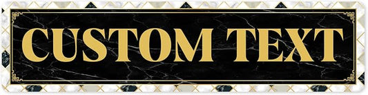 Custom Sign, Custom Street Sign, 11 Font Colors, 13 Font Styles, 4 Hole Options by MySignCenter