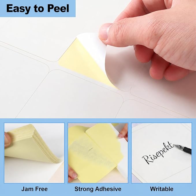 100 Sheets 1000 Pcs2 x4 10 Up White Shipping Labels - Image 5
