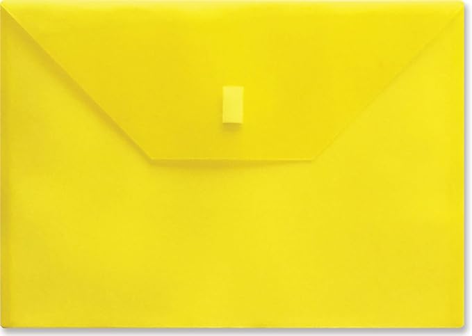 Lion Design-R-Line Poly 9-3/8" x 13", 1 Envelope, Transparent Yellow by LION