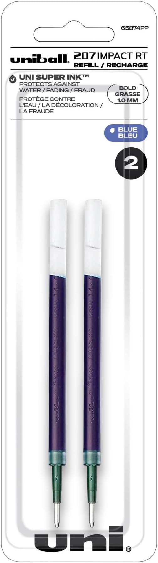 Uni-Ball Signo Impact 207 RT Refills, 1.0 Mm Bold Point, 6 Packs of Refills - Image 3