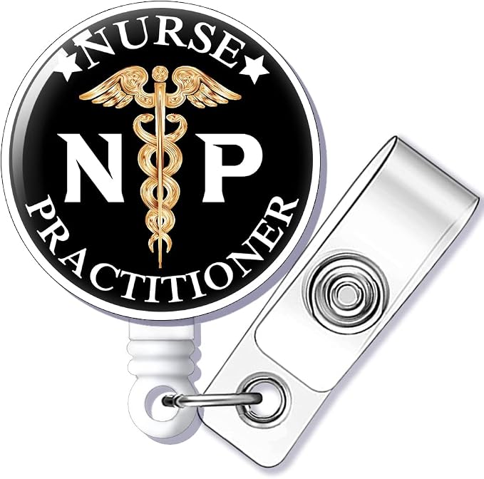 NP Nurse Practitioner Badge Reel Retractable by GEYGIE