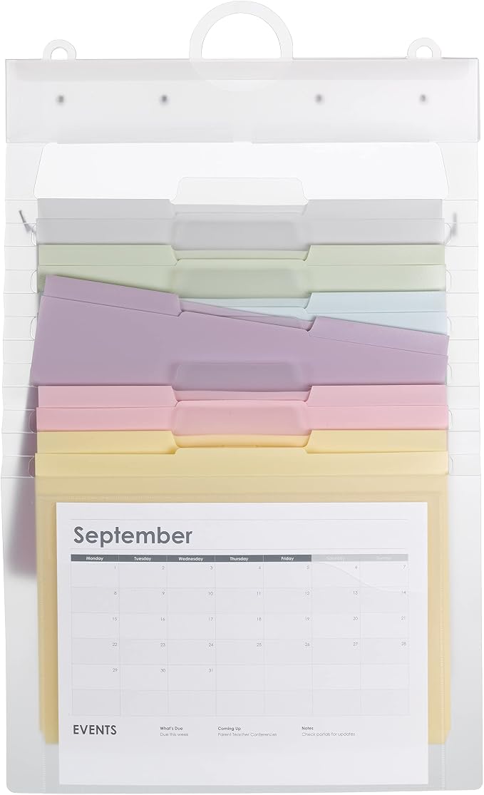 SMEAD Cascading Wall Organizer Gen 2, 6 Pockets, Letter Size - Image 2
