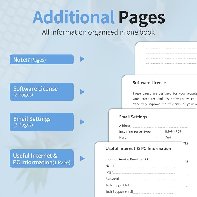 Password Book with Alphabetical Tabs, Password Keeper Book - Image 5