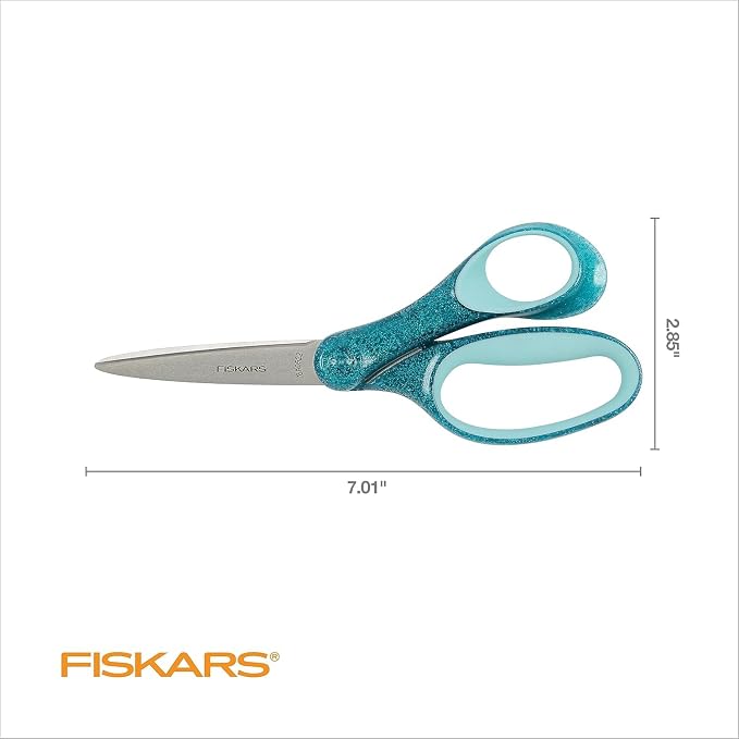 Fiskars 7" Student Glitter Scissors - Image 3