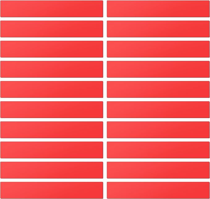 LLPT Dry Erase Magnetic Label Strips, 20 Pack | Blank Reusable, Writable by LLPT-AllAboutAdhesiveTapes