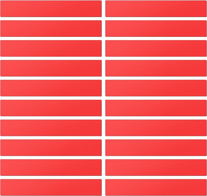 LLPT Dry Erase Magnetic Label Strips, 20 Pack | Blank Reusable, Writable by LLPT-AllAboutAdhesiveTapes