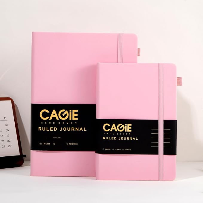 CAGIE Lined Journal Notebook, 320 Pages College Ruled Notebook, 100 Gsm Paper - Image 6