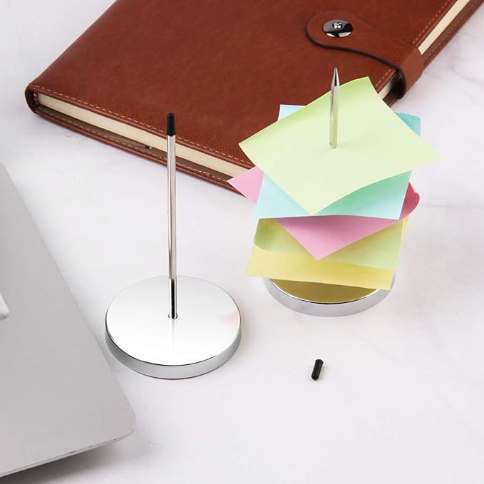 2pcs Desk Receipt Holder Bill Fork Receipt Spike Stick Silver Restaurant Check - Image 3