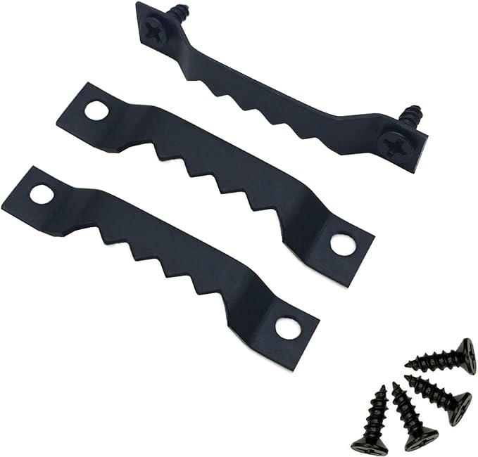 150 Pack Small Sawtooth Picture Hangers Steel Picture Hangers Picture Frames Hangers with Screws Picture Hang Solutions, for Hanging Clock Paintings Artwork Picture Frame Hook Photos (Black)-DeskLoop Office