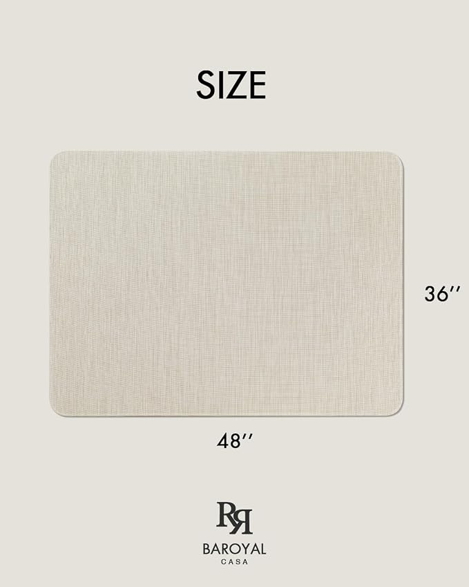 Baroyal Office Chair Mat for Hardwood Floor Under Desk Computer Rolling Chair - Image 6