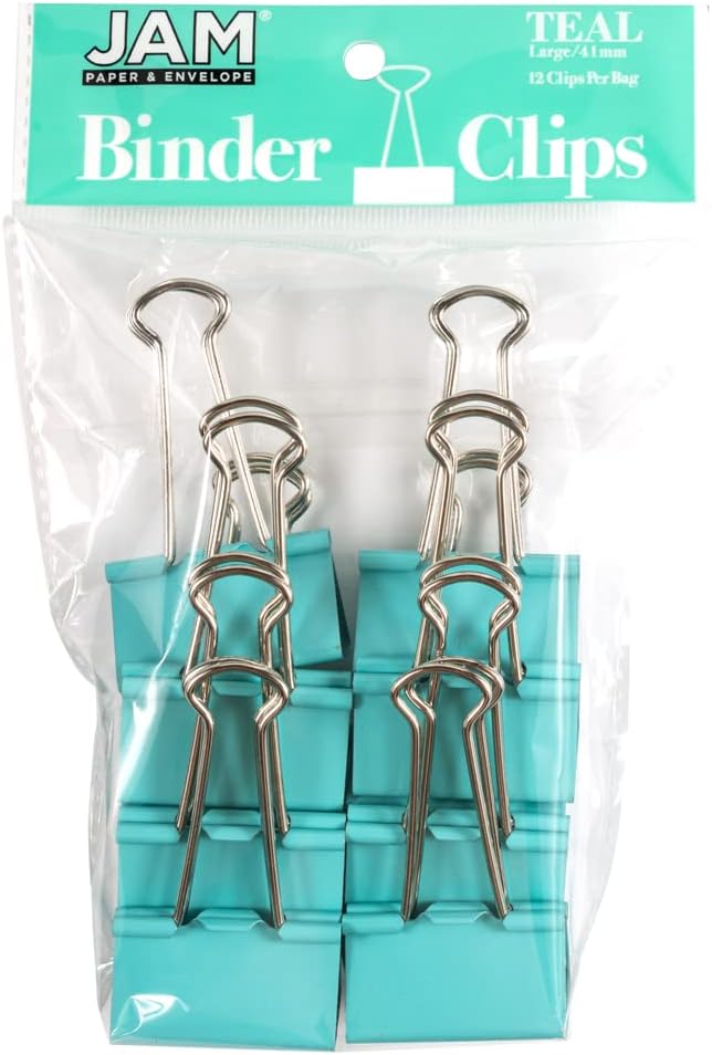 JAM PAPER Colorful Binder Clips by JAMPaper