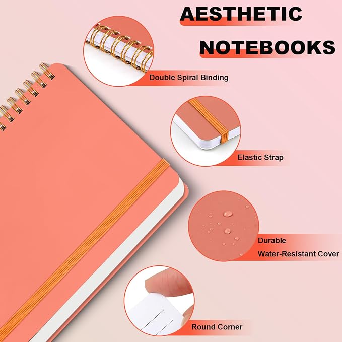 12 PCS Spiral Notebook, Spiral Journal Notebook, Notebooks - Image 3