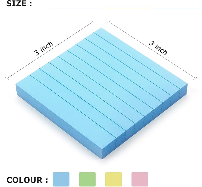 Lined Sticky Notes 3x3 Sticky Notes - Image 4