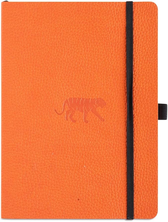 Dingbats A5 Wildlife Dotted Notebook Journal - Premium Vegan Leather Softcover Executive Journal for Women & Men - Work, Note Taking, Writing & Travel-DeskLoop Office