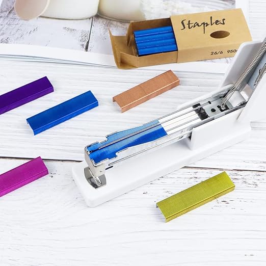 NatSumeBasics 3000 Blue Staples 26/6 Standard Colored Staple Refill - Image 7