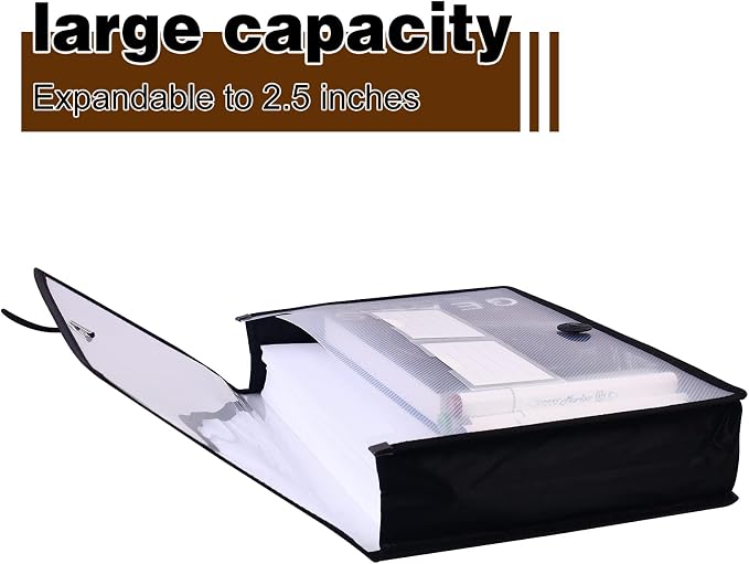Eco-Friendly Plastic File Folders, Poly Expanding File Wallet, Expandable - Image 3