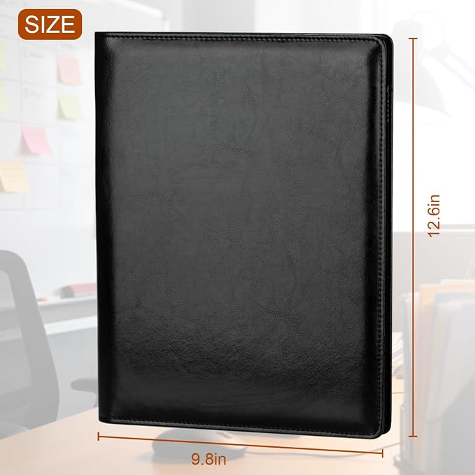 10 Pack Padfolio Portfolio Binder, Faux Leather Folder, Resume Interview Legal - Image 4