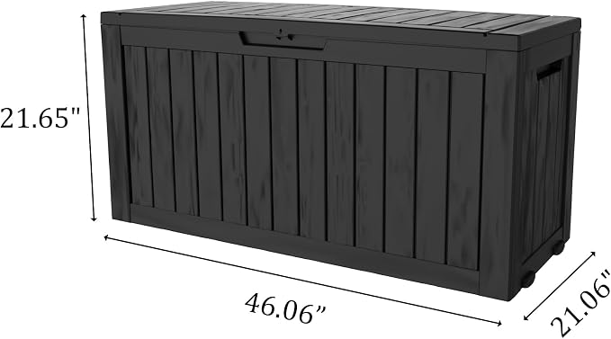 Yardgrace 90 Gallon Waterproof Outside Storage Box - Image 3