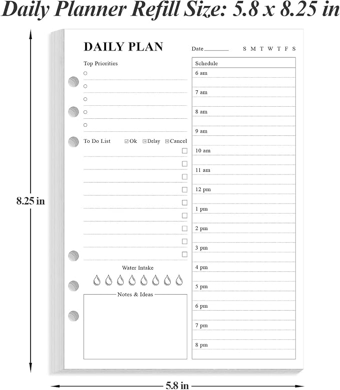 6-Hole Punched To Do List Insert - Image 5