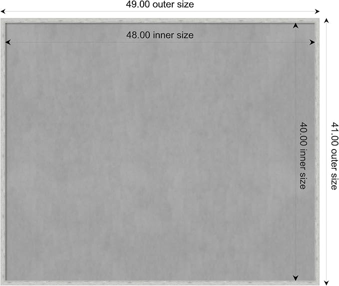 Amanti Art Silver Framed Magnetic Board 41x49 Oversize Vision Board - Image 4