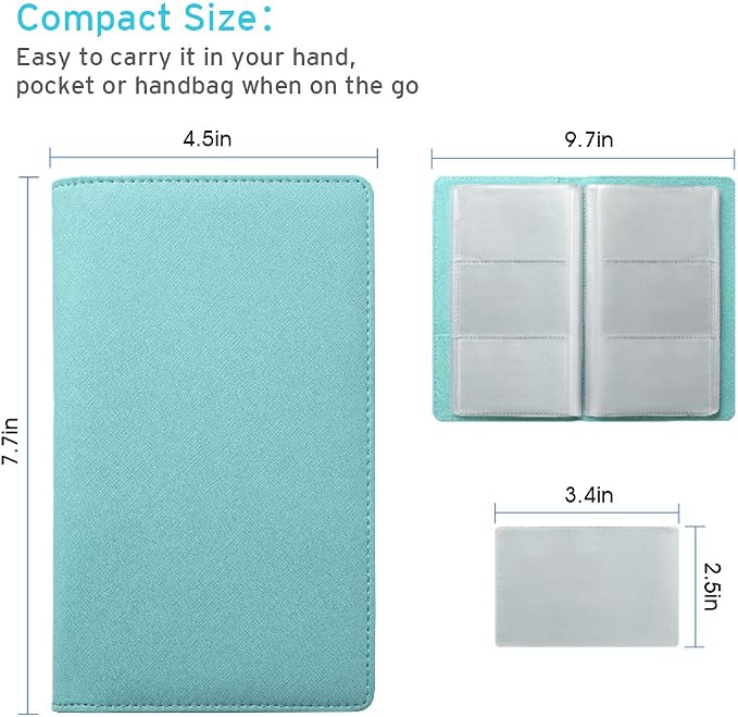 Sooez Leather Professional Business Card Book Holder Organizer, 240 Capacity - Image 6
