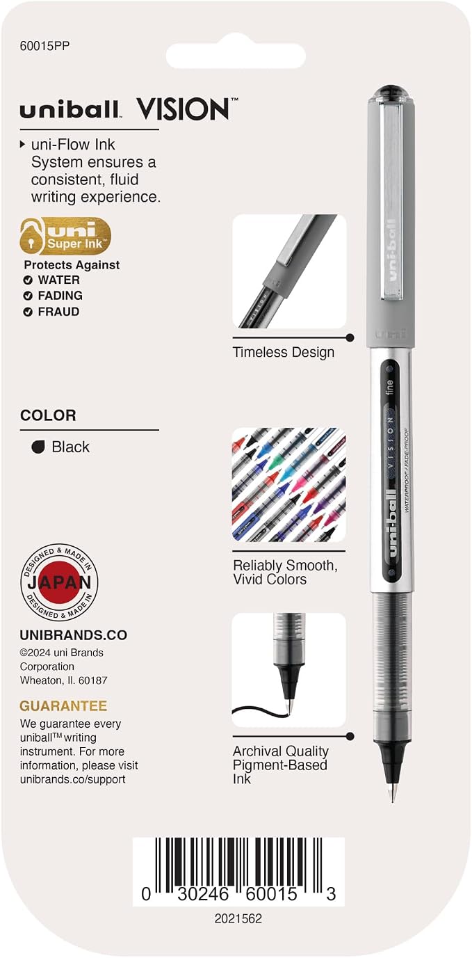 uni-ball Vision Stick Roller Ball Pens, Fine Point - Image 7