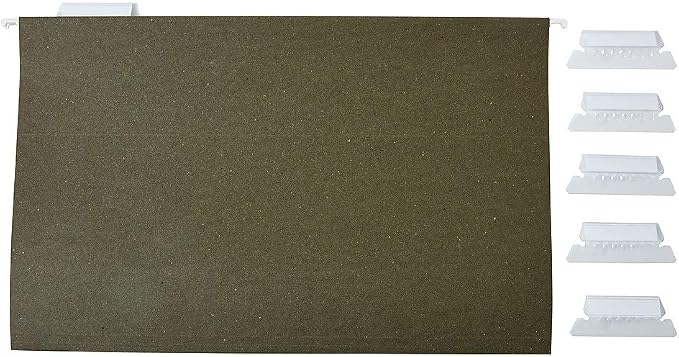 Staples Hanging File Folders, Legal Size, Standard Green – 25/Box by Staples
