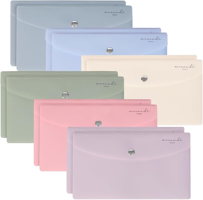 H4D Budget Envelopes for Cash System, Bill Bags, Small Plastic Receipt Holder by H4D