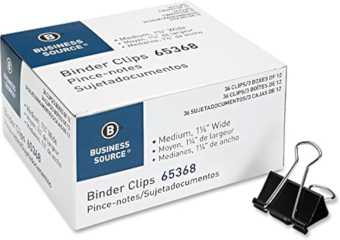 Business Source Medium 36-count Binder Clips by BusinessSource